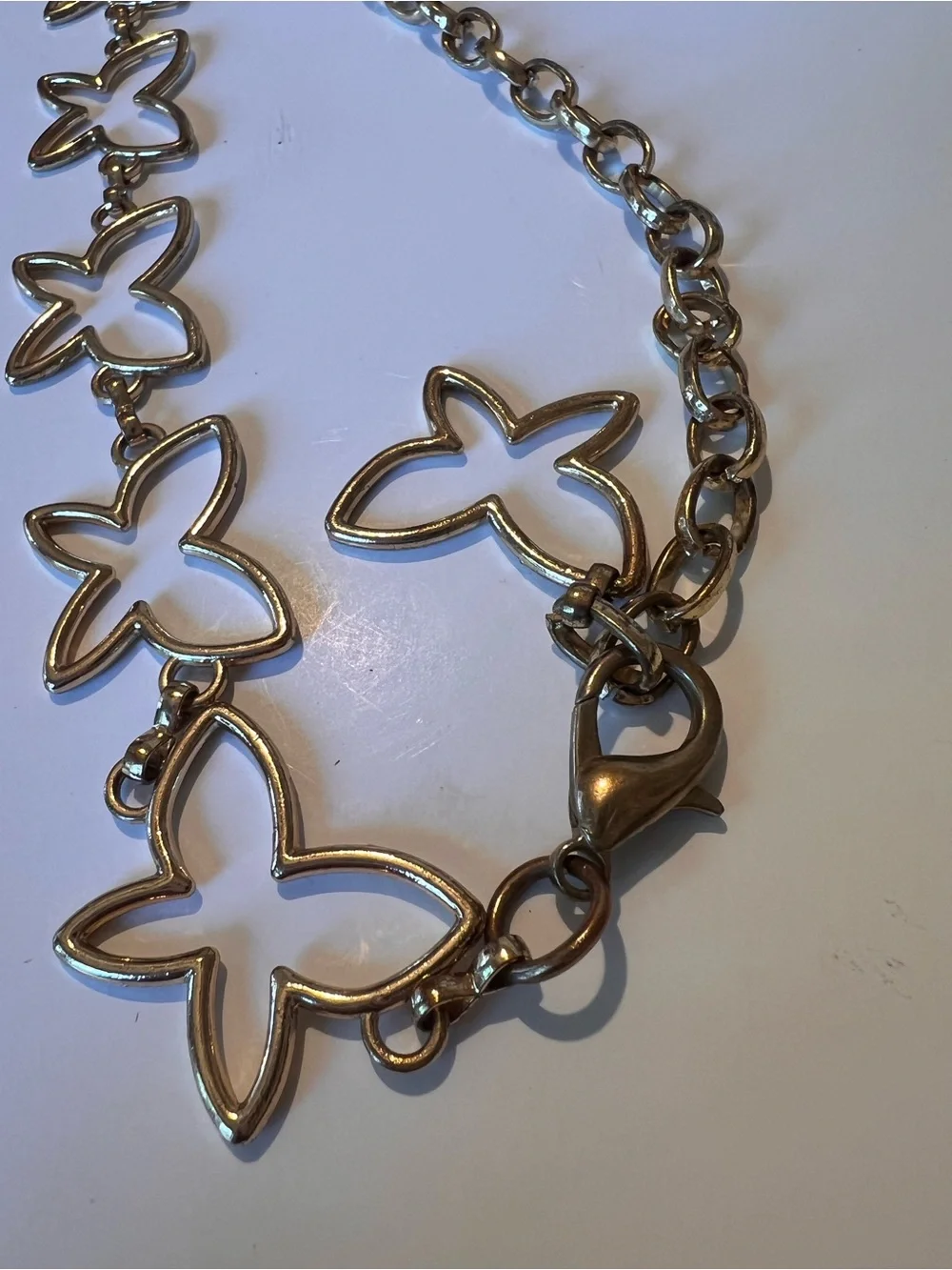 Gold Butterfly Link waist belt